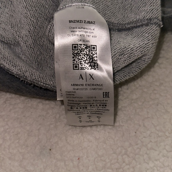 Armani zip up hoodie men’s size medium - Picture 4 of 14